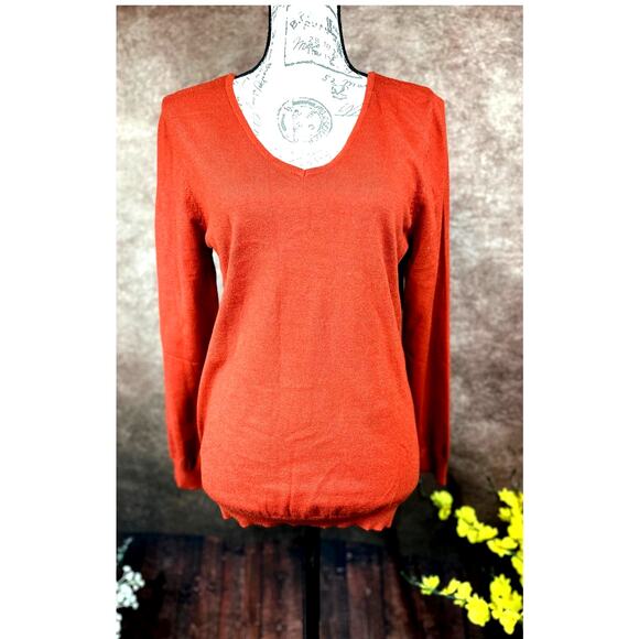Love Ellie Mia Back Detail Sweater - Burnt Orange - size L - Picture 7 of 10